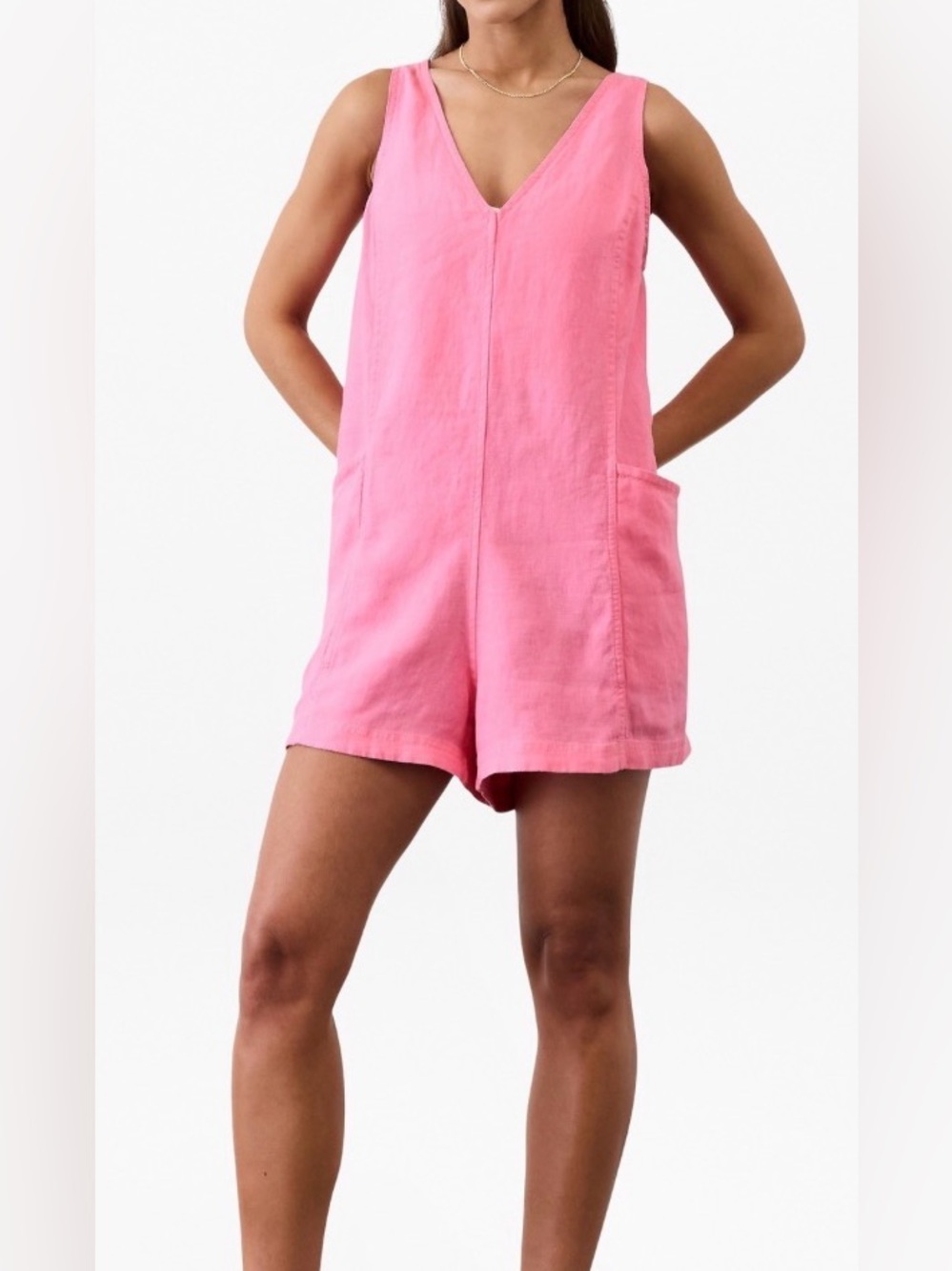 Athleta Linen Romper, size extra small.